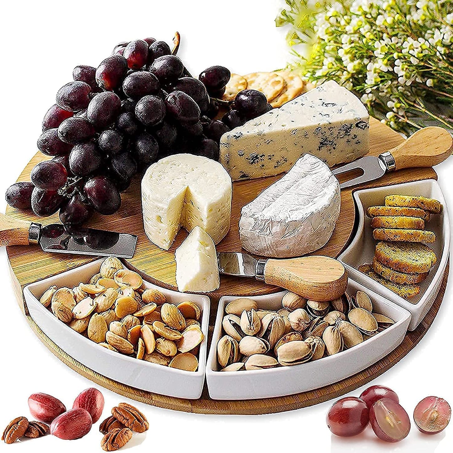 Charcuterie Board Set and Cheese Serving Platter