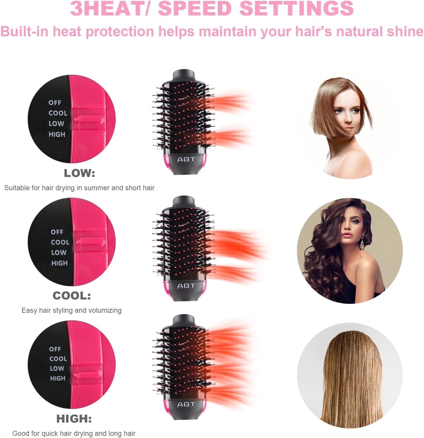 2 In 1 Hair Straightener Brush