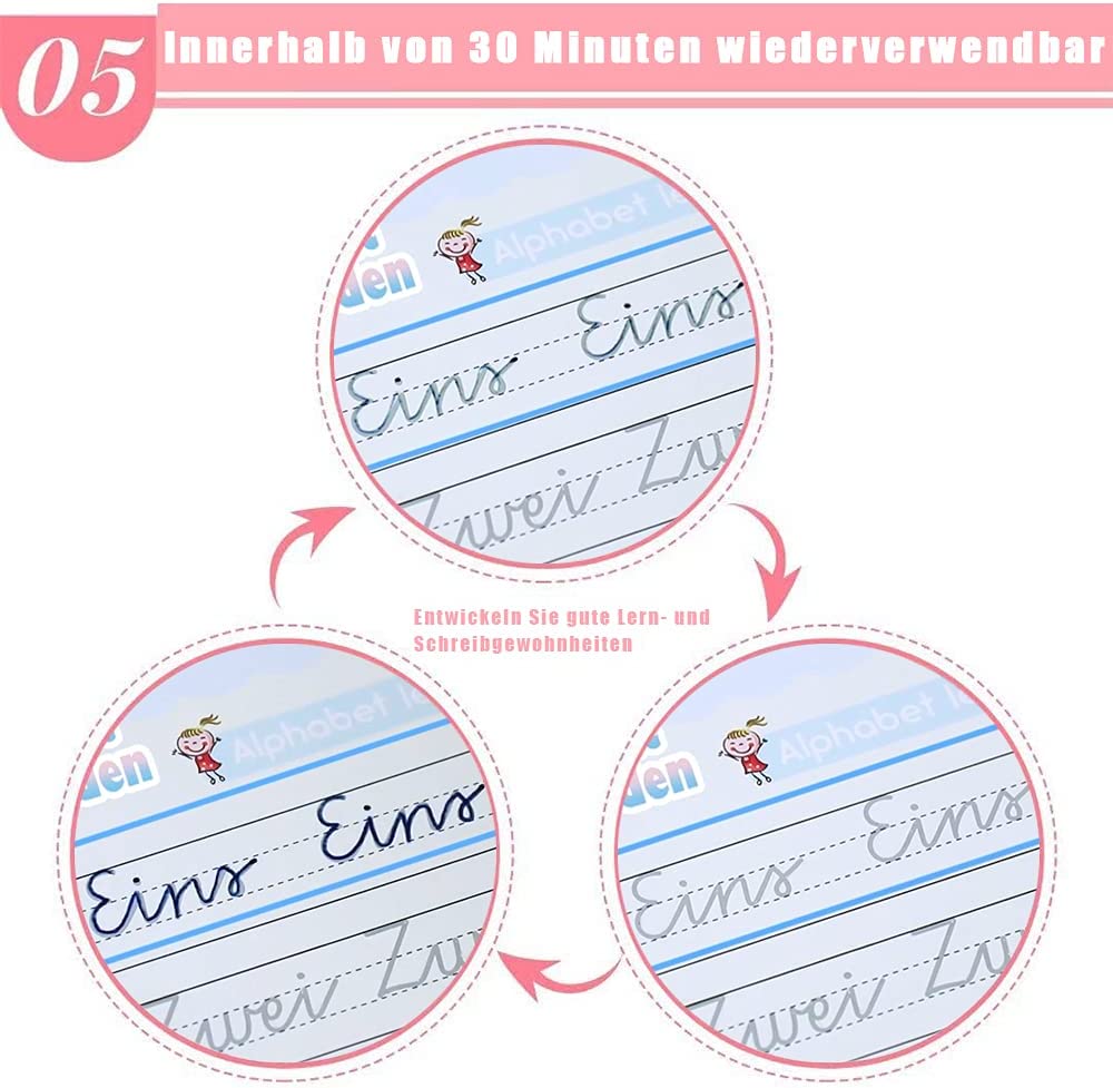 English Number Lettering Magic Copybooks