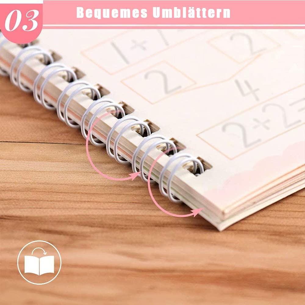 English Number Lettering Magic Copybooks