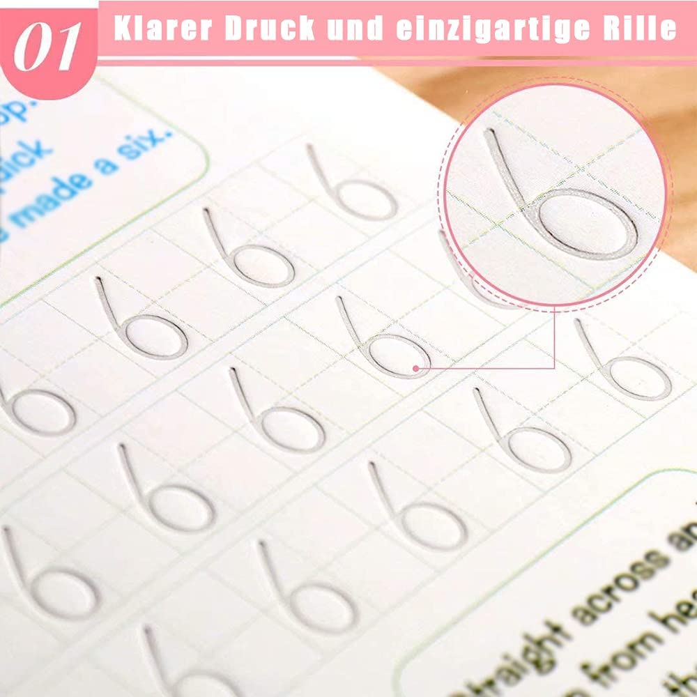 English Number Lettering Magic Copybooks