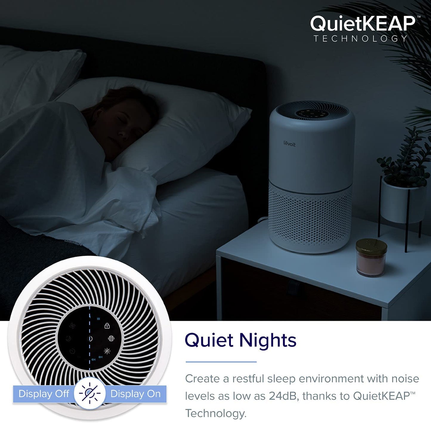 Air Purifier for Home Allergies Pets Hair in Bedroom