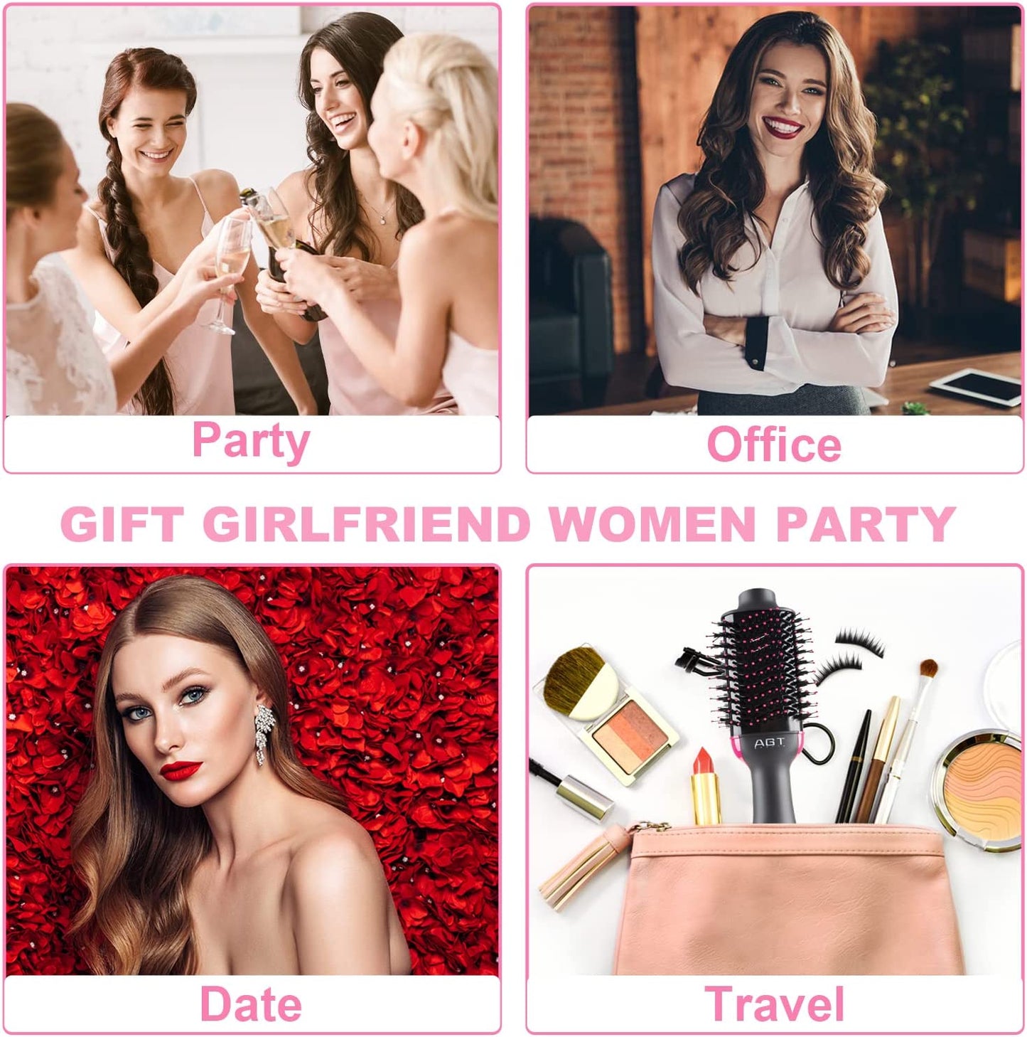 2 In 1 Hair Straightener Brush