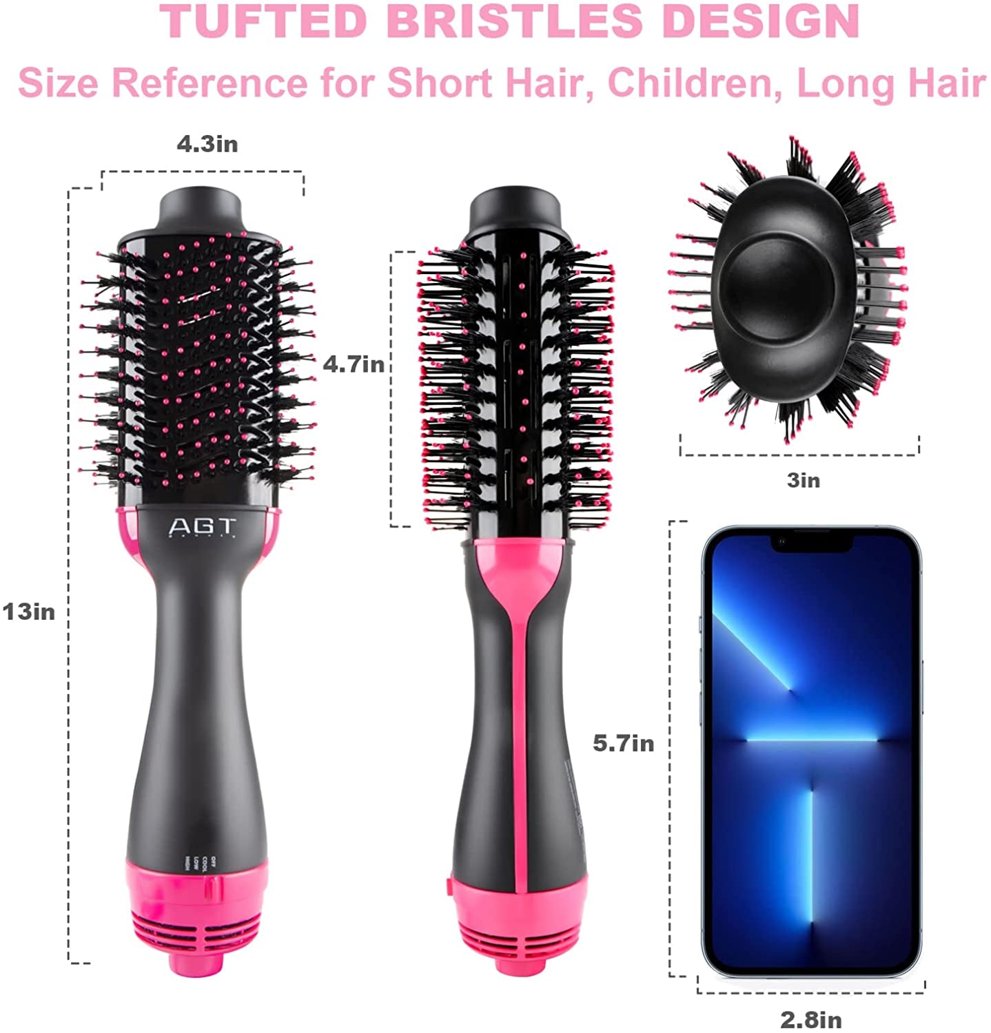2 In 1 Hair Straightener Brush
