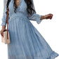 Fashion Long Sleeve Midi Dress