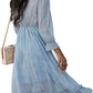 Fashion Long Sleeve Midi Dress