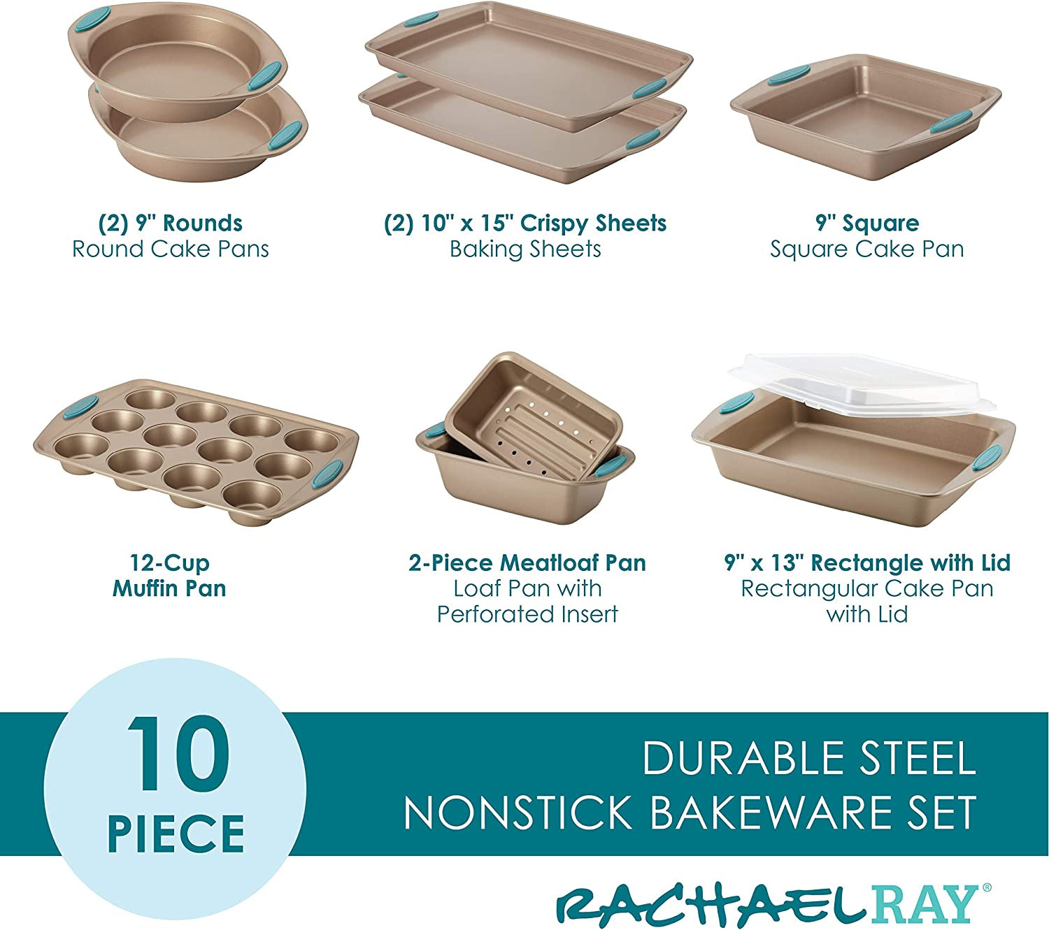 Cucina Nonstick Bakeware Set