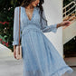 Fashion Long Sleeve Midi Dress