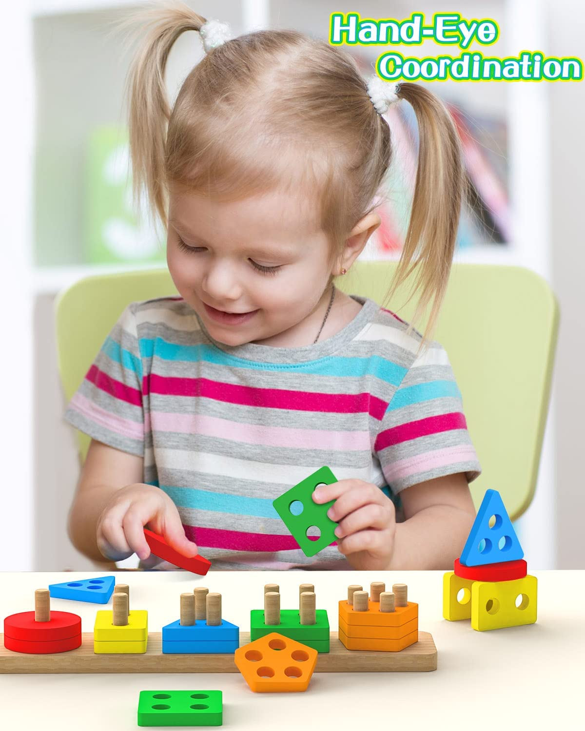 Wooden Sorting & Stacking Educational Toys