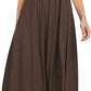 Lady Polyester Loose Fit Short Sleeve Dress